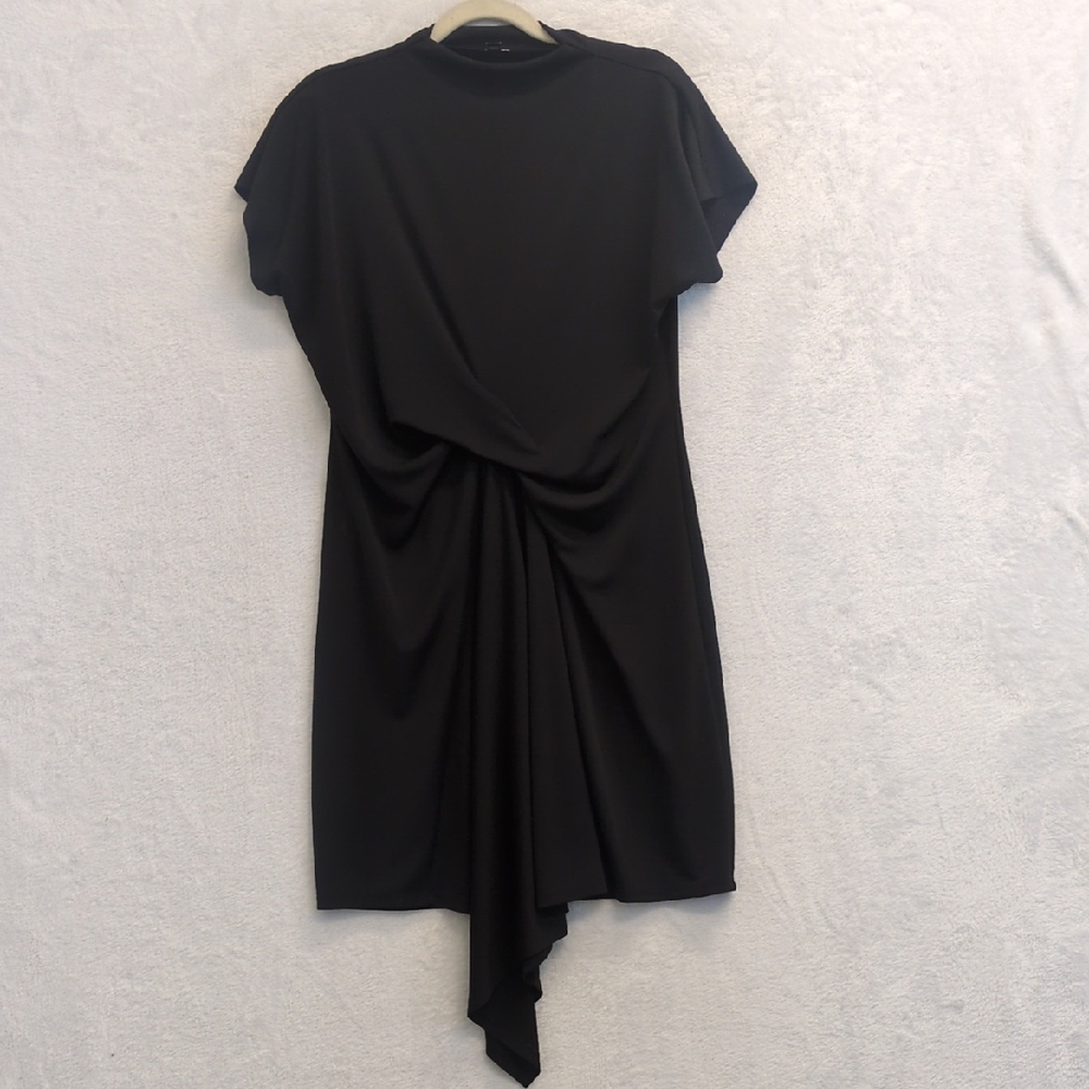 Express Women's Black Tie Twist Short Sleeve Dress Size‎ S